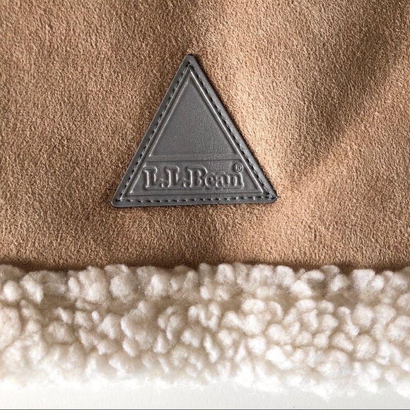 L.L. Bean Girls' Faux Shearling Sherpa Teddy Lined Jacket Coat M 5-6 - Picture 9 of 13